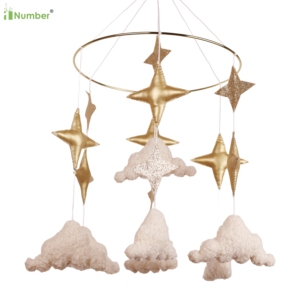 Compras en línea Género Neutral Galaxy Accesorios Recién nacido Nórdico Personalizado Luna Estrellas Bebé Cuna Móvil <span class=keywords><strong>para</strong></span> mujer embarazada Regalo - Product Image 5