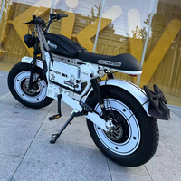 Vélo électrique Himoto White Warrior 3000w 60v 45ah Batterie Suspension réglable Porte-bagages en alliage d'aluminium Pneus larges pour la ville 80km/h