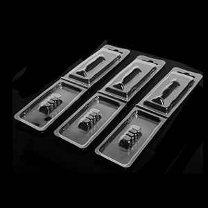 OEM şeffaf PET PVC <span class=keywords><strong>Blister</strong></span> plastik kapaklı ambalaj tek kullanımlık sıcak damgalama temizle vakum şekillendirme tepsileri katlanır kutu - Product Image 5