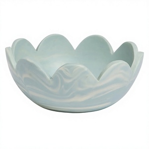 ชามลายกลีบดอกทำจากเรซินเครื่องครัวสุดหรูถ้วยใส่อาหาร - Product Image 1