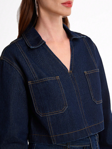 Camicette da donna estate nuova moda Chic <span class=keywords><strong>Jeans</strong></span> corti Vintage a maniche lunghe camicie femminili top Chic - Product Image 4