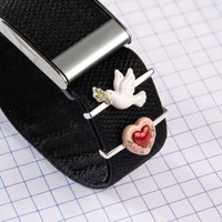 Breloques décoratives pour bracelet de montre : Colombe de la paix, Boutons, Hamsa, Œil, Rose, Cœur, Croix – Accessoires DIY pour bracelet de montre pour femme