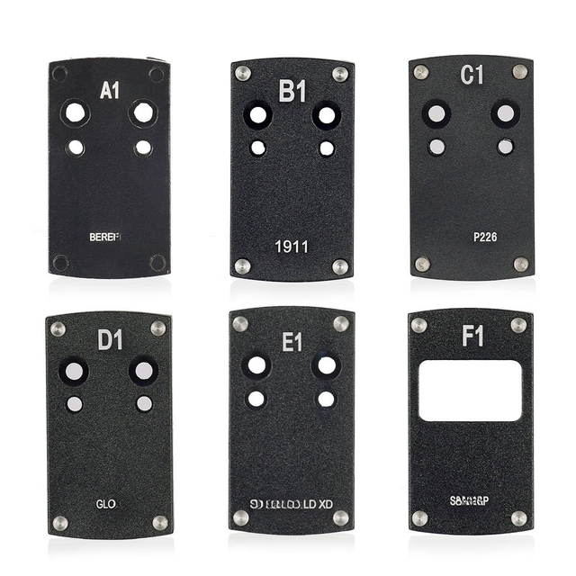 Red Dot Sight Scope Mount Base Plate A1/B1/C1/D1/E1/F1 for G17 19 20 22 23 26 27 29 30 41/1911/SW/P226/B92/XD AR Accessories