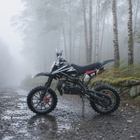 Moto à essence pour enfants 49cc, moteur 2 temps, démarrage manuel, mini moto tout-terrain avec certificat CE