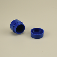 Petits contenants cosmétiques en plastique bleu de 5 g, mini pots portables pour baume à lèvres, crème pour les yeux, échantillons