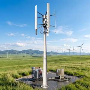 Générateur éolien vertical à faible régime pour système de stockage d'énergie solaire, 200 kW, haute efficacité, hauteur 11,5 m, aluminium H-200kw - Product Image 1