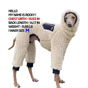 Forniture per Animali Domestici: Nuovo <span class=keywords><strong>Design</strong></span> Personalizzato, Maglione di Lusso per Levriero Italiano, Abbigliamento a Collo Alto, Cappotto Caldo in Pile per Cani - Product Image 3