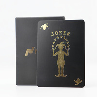 Cartes de poker Ganda personnalisées imperméables avec bordure dorée, logo publicitaire et cartes de jeu de société personnalisées
