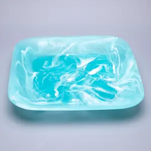 Bandeja de Servicio de Resina Hecha a Mano con Diseño Moderno, Forma Personalizable, Modelo para Organización del Hogar, Uso en Hoteles/Restaurantes, Manualidades de Bajo Presupuesto - Product Image 4