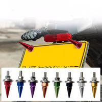 Vis de fixation colorées en aluminium pour plaques d'immatriculation de voitures, vélos et motos, vis M6 pour plaques d'immatriculation, ensemble de vis pour plaques de voiture