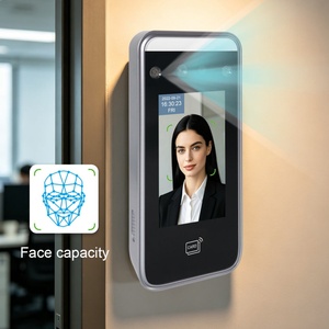 Terminal de contrôle d'accès et de pointage des heures avec reconnaissance faciale dynamique par IA, empreinte digitale et RFID, écran 4,3 pouces - Product Image 2