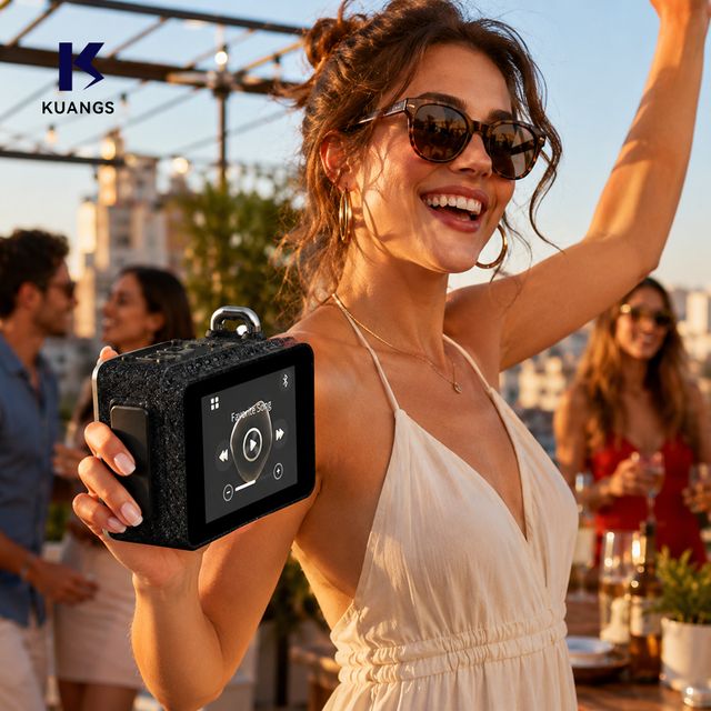 Hot Selling New Portable Display  Speaker Mini Cute Subwoofer for Outdoor and Indoor Activities