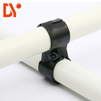 Connecteur de tuyau Lean Pipe 28 mm, collier de serrage métallique pour système de rangement modulaire, raccord de tube revêtu