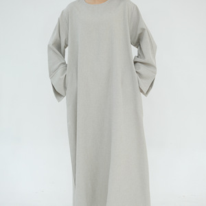 <span class=keywords><strong>Abbigliamento</strong></span> <span class=keywords><strong>Islamico</strong></span> in Lino, Abiti da Donna, Abaya a Linea A, Vestito Musulmano in Misto Lino, Abito Semplice, Abaya Modesta - Product Image 4