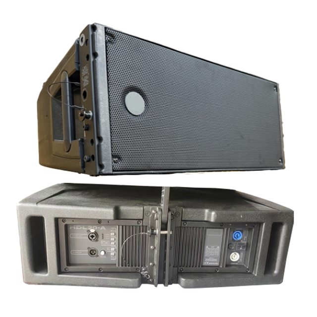 HDL 20-A Professional Audio System New Active Outdoor Stage Line Array Plastic Speakers Dual 10-Inch for Video & Lighting