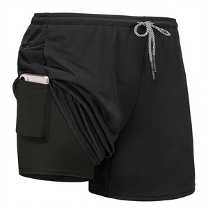Pantalones Cortos Deportivos Personalizados para Hombre, Color Sólido, Secado Rápido, con Bolsillos, Cintura con Cordón, Casuales, de Spandex y Poliéster, Largo Medio, ODM 2026 - Product Image 1
