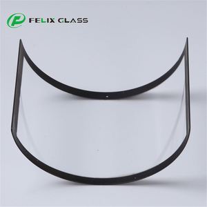 Custom Electric Tempered <b>Covering</b> Touch Glass for Display <b>Screen</b> with Anti-Uv High Light Transmittance 1mm Thickness Curve Shape - Product Image 2