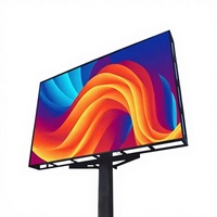 Écran publicitaire LED extérieur couleur haute luminosité 3D à vision directe, colonne murale P8P10, taille personnalisable