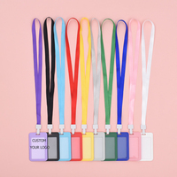 Kunshan krell Vente en gros couleur personnalisée personnalité logo pvc id carte lanière carte d'exposition VIP Lanyard Passes carte de visite