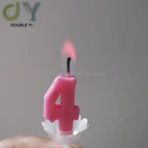 Lilin Angka Api Warna-warni Kustom Kreatif Aneka Warna Lilin Ulang Tahun Api