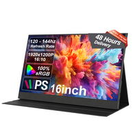 Hoge Verversingssnelheid 120Hz Display Led 16Inch Studio Monitoren Draagbare Desktop Computers Pc Laptop Externe Scherm