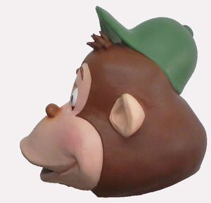 Maschera da Gorilla <span class=keywords><strong>Scimmia</strong></span> per Halloween e Natale, Maschera in Lattice Realistica e Divertente per Cosplay Adulti - Product Image 3