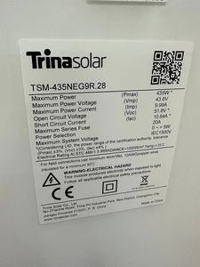 Paneles Solares Tipo N I-TOPCon de 440W, Doble Vidrio S+ TSM-NEG9R.28, Paneles Solares Monocristalinos de 430w, 435w, 440w, 445w, 450w, 460W - Product Image 4