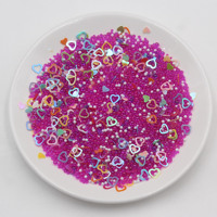 500G Gemengde Hars Ambachten Kleurrijke Glazen Bubbel Ronde Kralen Glitter Hartjes Pailletten & Confetti Voor Diy Slijm Vulling & Andere Ambachten
