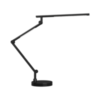 Lampe de bureau LED à commande tactile, pliable en métal, double source lumineuse, 95 CRI, intensité réglable/couleur ajustable, idéale pour le bureau, l'étude, la table de chevet