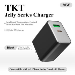 Chargeur électrique TKT 20W Type-C, adaptateur cube, charge rapide QC3.0/PD, protection OTP, design pliable, pour ordinateur portable, appareil photo, appareils US, GaN - Product Image 5