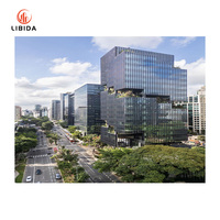 Cadre en aluminium contemporain Revêtement mural bâton unitisé-Façade en verre de haute qualité pour les bâtiments modernes