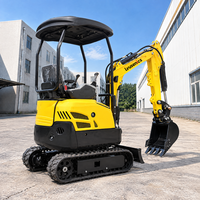 Excavator Crawler Hidrolik Mesin Koop 1,6 Ton Langsung dari Pabrik dengan Gear untuk Proyek Pertanian Kecil Mesin Mini Digger