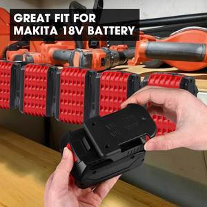 Soporte de Almacenamiento para Baterías con Ranura para Cinturón, para Dispositivos de Fijación <span class=keywords><strong>Milwaukee</strong></span> <span class=keywords><strong>DeWalt</strong></span> Makitas/<span class=keywords><strong>Bosch</strong></span> de 18 V - Product Image 4