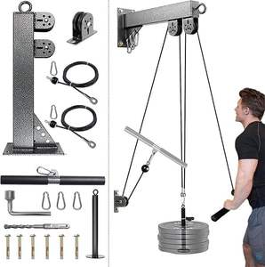 Sistema de Poleas de Pared para Fitness, Construcción de Acero, Uso Doméstico, Unisex, para Ejercicios de Bíceps y Tríceps - Product Image 5