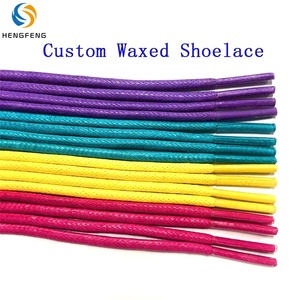 Il produttore del laccio della scarpa produce il colore internazionale all'ingrosso numero 3.5mm di cotone rotondo della cera dei <span class=keywords><strong>lacci</strong></span> del cordone Dezapatos - Product Image 4