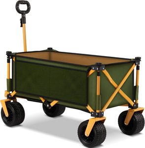 รถเข็นปิคนิคตาข่ายแบบพกพารถเข็นสำหรับใส่ในสวนแบบพับได้ความจุมากมี4ล้อสำหรับการช็อปปิ้งสามารถปรับแต่งได้ - Product Image 5