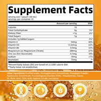 OEM/ODM Citrate de Magnésium Liquide Haute Absorption Citrate Solution Orale Supplément avec Bromélaïne, Vitamine C D3 B6 Zinc