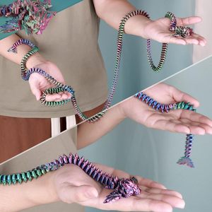 วาชีน ของเล่นพิมพ์ 3 มิติ รูปงูคริสตัลยืดหยุ่นได้ ขนาด 63 นิ้ว ของตกแต่งบ้าน ของเล่นเด็กสุดสร้างสรรค์และสนุกสนาน - Product Image 2