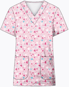 Divisa Ospedaliera Alla Moda in Cotone e Poliestere, Camice da Infermiera con Stampa Personalizzata per Halloween - Product Image 5
