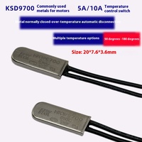 KSD9700 5A 250V Thermostat Interrupteur 115 Degrés Fermeture Normale Usine Vente Directe Composants Électroniques Thermique Normal Métal