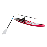 Remo de Alto Rendimiento para Bote de Remo, de 282 cm a 287 cm de Largo, Sistema de Remo Individual Inflable, Remo de Remo de Carbono Completo