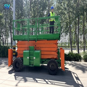 Plateforme élévatrice à ciseaux hydraulique SY pour terrains accidentés, travaux en hauteur sur chantier - Product Image 5