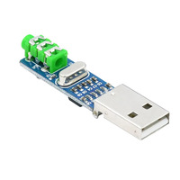 Placa decodificadora DAC USB PCM2704, tarjeta de sonido Mini USB con salida analógica, adaptador de audio de alta fidelidad para PC, portátil, bricolaje