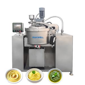 MAKWELL Puré de patatas de alta presión Hummus Salsa de albahaca Mezclador de cocina con camisa de vapor - Product Image 2