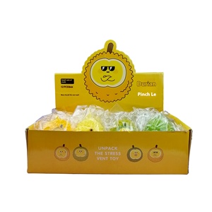 Durian Descompresión Squishy Pequeños juguetes de plástico para el rango de edad 5-7 años Bola de música de vacaciones para niñas con artilugios extraños - Product Image 3