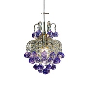 Lustre LED de luxe italien, luminaire suspendu en forme de boule de cristal pour chambre à coucher, salon, lustres décoratifs de haut niveau