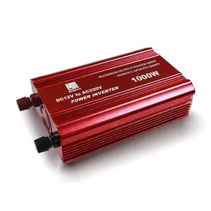 便携式300w 500w 1000w Dc 12v 24v至110v 220v 240v交流改进型正弦波转换器汽车电池充电器汽车用电源逆变器