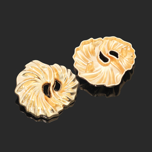 Boutons de couture personnalisés pour usine de boutons, boutons de vêtements irréguliers en forme de coquillage, conque, étoile de mer, boutons à tige en alliage métallique de forme spéciale pour tailleur - Product Image 3