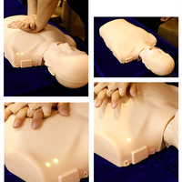 Maniquí de RCP de Medio Cuerpo CPR100A ADA de PVC, Modelo Anatómico, Simple, Electrónico, para Primeros Auxilios, Escuelas, Ciencias Médicas, Entrenamiento de Enfermería