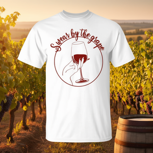 เสื้อยืดลายกราฟิกสำหรับคนรักไวน์องุ่น - Product Image 3